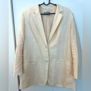 Everlane Cream Oversized Linen Blazer